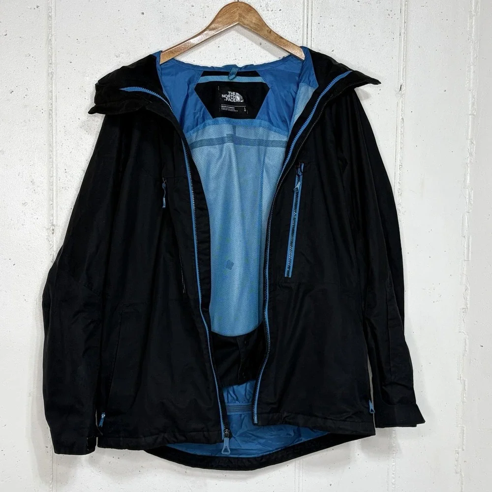 The North Face Thermoball Triclimate Jacket Dryvent Hooded Mens Large Black RARE
